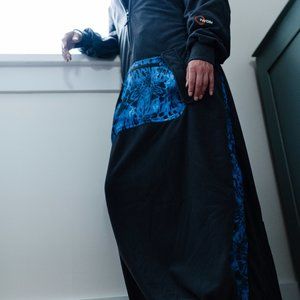 IWOM CONVERTIBLE FLEECE HOODIE CAMO SERIES: Shoreline Grey